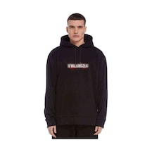 Walkıng Dead Baskılı Siyah Erkek Örme Kapşonlu Sweatshirt (531010158)