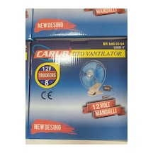Araç İçi Vantilatör 12v Mandallı Oto Vantilatör 8 İnc