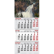 2026 Yılı Gemici Takvimi- Ormanda Ki Şelale