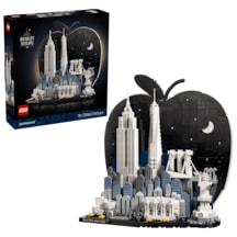 LEGO® Architecture New York City – Büyük Elma 21066 - Yetişkinler için Gizli Sürpriz İçeren Yaratıcı Model Yapım Seti (1465 Parça)