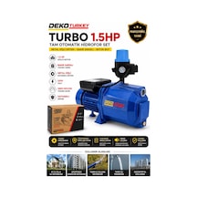 Deko Dk1545y 1.5 Hp Tam Otomatik Hidrofor Set Metal Bakır Sargılı Jet Su Pompası 220v Su Motoru