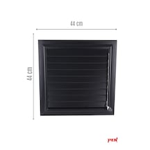 Pen Alüminyum Banyo Wc Havalandırma Menfezi 44x44 Mat Siyah