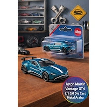 Siku Aston Martin Vantage Gt4 Metal Lisanslı Koleksiyonluk Model Araba Yarış Arabası Orijinal 8.1 Cm