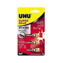 Uhu Süper Glue 3'lü Mini Yapıştırıcı 45420