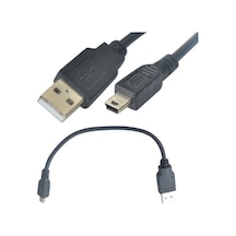 Harici Harddisk Kablosu 5 Pin Mini Usb Kablo Data Kablosu 20Cm