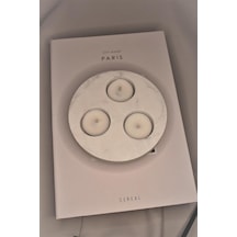 Bottiko Bottiko Beton 3 Göz Tealight Mumluk Beyaz Diğer