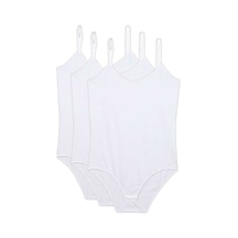 Tutku 3 Adet İp Askılı Kadın Çıtçıtlı Body Beyaz Tutku 3 Adet İp Askılı Kadın Çıtçıtlı Body Beyaz