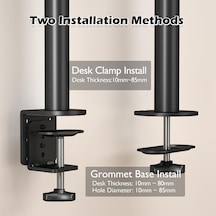 Lexroo 13-32 İnç Yüksekliği Ayarlanabilir Tekli Monitör Kolu, 10 Kg A Kadar, Vesa 75x75/100x100