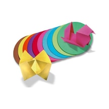 Folia Yuvarlak Origami Kağıdı 10 Renk 500 Adet 16 Cm. Çap