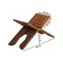 Rahle Ahşap Yakma Desenli Rahle 45 Cm
