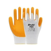 Beybi Pn-5 Sarı Nitril Kaplı Koruyucu 10" 1 Çift Iş Eldiveni