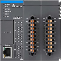 Delta As228p-a ,16d/12p Ethernet Canopen Plc Cpu Modül