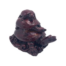 Dekoratif Üçlü Kaplumbağa Biblo Kahverengi