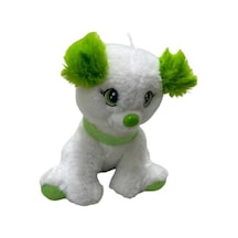Sevimli Peluş Renkli Köpek 20 Cm Uyku Arkadaşı Hediyelik Yeşil