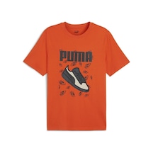 Puma Graphıcs Sneaker Tee Giyim Erkek KIrmızı