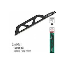 Bay-Tec Tuğla ve Ytong Tilki Kuyruğu Ucu Kılıç Testere Ucu 305 MM