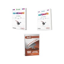 2027 Limit 8. Sınıf Fen Bilimleri El Kitabı + Matematik Soru + Anla Kazan Paragraf Deneme 3'lü Set