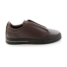 Bambi Kahve Antik Hakiki Deri Erkek Sneaker E01610197141
