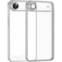 Apple iPhone 17 Air İçin Uyumlu 3d Kamera Korumalı Şeffaf Tasarım Bumper Kılıf