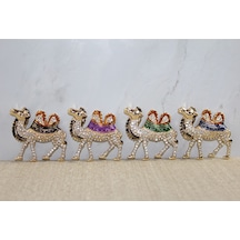 Swarovski Taşlı Magnet Model 6 Çok Renkli