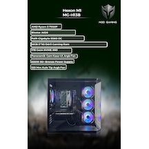 Mod Gaming Hexon MG-H13B R5-7500F 16 GB 1 TB SSD 8 GB RTX5060 Free Dos Masaüstü Oyuncu Bilgisayarı
