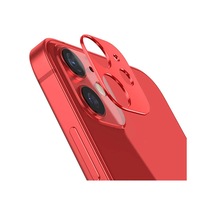Apple Uyumlu iPhone 12 Mini 11 Metalik Seri Kamera Lens Koruyucu Kırmızı