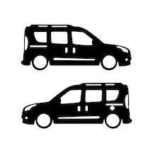Fiat Doblo Sticker (2'Li Takım) Doblo Gölge Sticker Doblo Oto