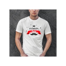 Babalar Günü Hediye Baba Temalı Baskılı Oversize Bisiklet Yaka T-shirt - Beyaz
