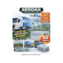 Şeffaf Tamir Bandı 20x45 Cm Extra Güçlü Su Geçirmez Branda Tente Sera Çadır Onarım Yaması