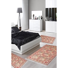 Eko Trend Djt Yıkanabilir Kaymaz Taban 3 Lü Yatak Odası Takımı M12343 Persian Bordo