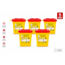 0,5 Lt Tıbbbi Atık Kutusu 5 Adet