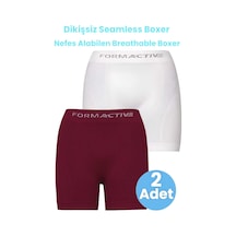 Beyaz - Bordo