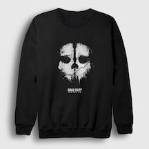 Presmono Unisex Ghosts Call Of Duty Sweatshirt Siyah