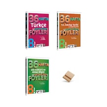 Yargı Lgs 2027 8. Sınıf Türkçe İnkılap Ve Din 3lü Haftalık Ödev Föyleri + Telefon Standı