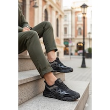 Pepita E097 Rahat Özel Tasarım Günlük Sneaker Erkek Spor Ayakkabı Siyah
