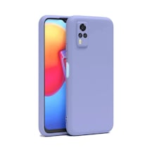 Vivo Y53s Uyumlu Kılıf Nano İçi Kadife Silikon - Lila