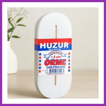 Bezos Paça Lastik Yassı 1.5 Cm Beyaz - 10 M Bty