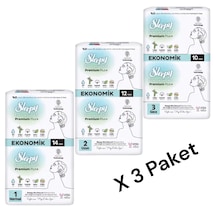 Sleepy Bio Natural Premium Plus+ 1 Normal + 2 Uzun + 3 Gece 3 Lü Set