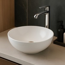 Deliksiz Çanak Lavabo, 40 Cm Boyutunda Kullanışlı 508 Yeşil