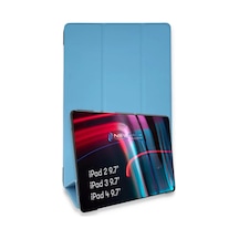 Newface Apple İpad 4 9.7 Kılıf Tablet Smart Kılıf - Mavi