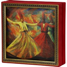 Semazen Tablo Çikolata Kutusu Takımı 25 Bölmeli 25x25 Cm