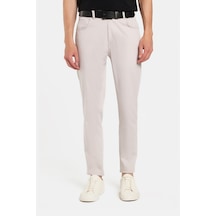 Tudors Erkek Regular Fit Rahat Kesim Mevsimlik Kanvas Kırık Beyaz Pantolon-34480 Kırık Beyaz