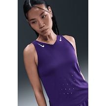 Nike Dri Fit Aeroswift Running Adv Singlet Tank Top Purple Lazer Kesim Koşu Atleti Mor
