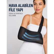 Ayarlanabilir Fileli Kol Askısı Hava Geçiren Kumaş Kol Ve Omuz Destekleyici