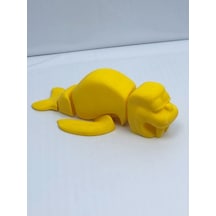 3D Hareketli Deniz Aygırı / Mors Figürlü Oyuncak - Sarı