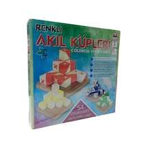Renkli Akıllı Küpler Kutu Oyunu / Zeka Oyunu / Zeka Küpleri / Eğitici Oyun