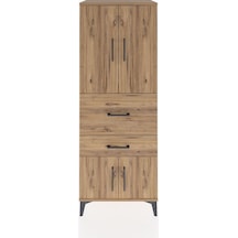 Hyperion Dolap 3 Raflı 2 Çekmeceli 4 Kapaklı 60x44x163 Çam-çam Atlas Çam