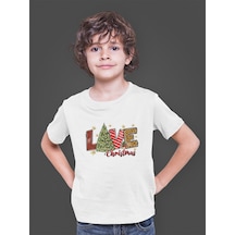Bumeta Love Christmas Çocuk Tişört T-shirt Beyaz