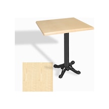 Çipa Döküm Ayak Kare Masa 70x70 Cm - Werzalit, Wermodin Ve Allzalit Tabla - Akçaağaç Çok Renkli