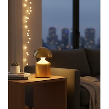 Mantar Model Dekoratif Gece Lambası - Dimmerli Ve Enerji Tasarruflu Led Işık Altın